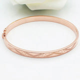 14k Rose Geometric Charm Bracelet for Women