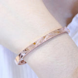 14k Rose Geometric Charm Bracelet for Women