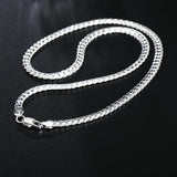 5MM S925 Sterling Silver 8/18/20/22/24 Inch Chain Jewelry