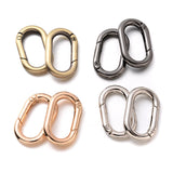 5Pcs 25X12mm Metal Oval Rectangular Spring Ring Luggage Accessories