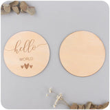 5Pcs Wooden Milestone Card Teether Newborn Props DIY Craft Accessories