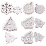 5Pcs Christmas Tree Elk Snowflake Resin Molds for DIY Crafts Jewelry