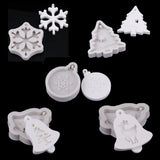 5Pcs Christmas Tree Elk Snowflake Resin Molds for DIY Crafts Jewelry