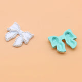 5pcs Alloy Bow Pearl DIY Headband Decoration Material 30*25MM