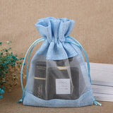 5pcs Linen Drawstring Jewelry Gift Bag Sachet Collection Packaging Bags