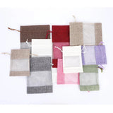 5pcs Linen Drawstring Jewelry Gift Bag Sachet Collection Packaging Bags