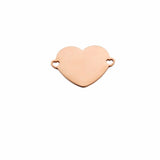 5pcs Stainless Steel Heart Love Charms Connectors DIY