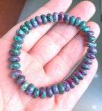 5x8mm Ruby Zoisite Epidote Red Gemstone Bracelet AAA