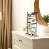 6-Tier Jewelry Organizer Display Rack Earrings Necklace Bracelet Ring Storage