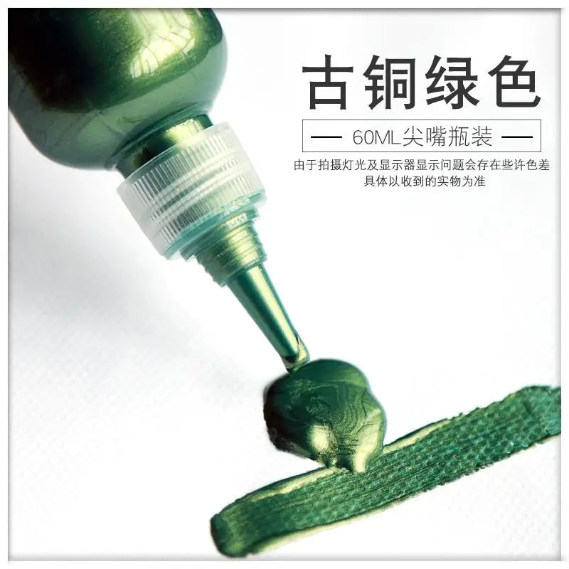 60ml Metallic Silver Copper Acrylic Paint for Resin Jewelry Making