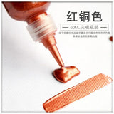 60ml Metallic Silver Copper Acrylic Paint for Resin Jewelry Making