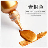60ml Metallic Silver Copper Acrylic Paint for Resin Jewelry Making