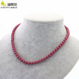 6mm Pearl Necklace Woman Jewelry 16 Colors Girl Banquet Christmas Gift