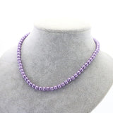6mm Pearl Necklace Woman Jewelry 16 Colors Girl Banquet Christmas Gift