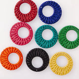 6pcs Candy Acrylic Rattan Weaving Charms for Earring Making