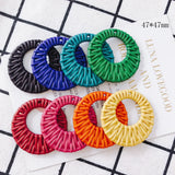 6pcs Candy Acrylic Rattan Weaving Charms for Earring Making