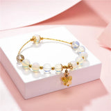 Bohemia Natural Stone Jades Round Beads Lucky Bracelet Women's Jewelry