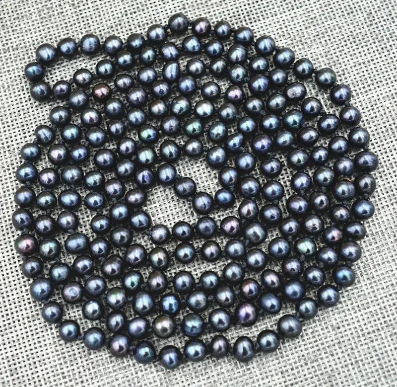 Genuine Akoya Tahiti Cultured Pearl Necklace 50in AA Grade