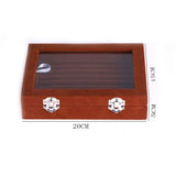 7 Slots Velvet Display Case Box Earring Ring Organizer Jewelry Tray