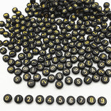 7x4mm Mixed Letters Acrylic Beads for Jewelry Making DIY