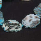 Raw Ocean Agates Slab Slice Loose Beads 8-10PCS/strand