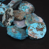 Raw Ocean Agates Slab Slice Loose Beads 8-10PCS/strand