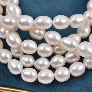 8-9mm Natural Freshwater Pearl Beads DIY Jewelry Necklace