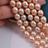 8-9mm Natural Freshwater Pearl Beads DIY Jewelry Necklace