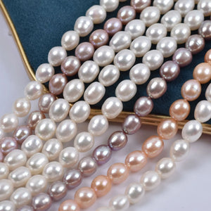 8-9mm Natural Freshwater Pearl Beads DIY Jewelry Necklace