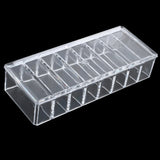 8 Slot Acrylic Compact Holder Makeup Case Organizer