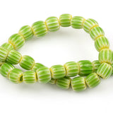 8mm Barrel Shape Lampwork Glass Beads Colorful Loose Beads