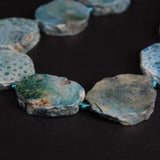 Chrysanthemum Stone Raw Slab Nugget Beads Ocean Coral Jades Fossils Agates