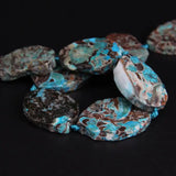 Raw Ocean Stone Agates Slab Nugget Loose Beads 9-10PCS/strand