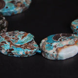 Raw Ocean Stone Agates Slab Nugget Loose Beads 9-10PCS/strand