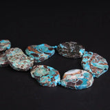 Raw Ocean Stone Agates Slab Nugget Loose Beads 9-10PCS/strand
