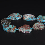 Raw Ocean Stone Agates Slab Nugget Loose Beads 9-10PCS/strand