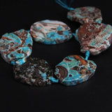 Raw Ocean Stone Agates Slab Nugget Loose Beads 9-10PCS/strand