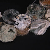 Raw Ocean Agates Slab Slice Beads 9-10PCS/strand