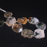 Raw Ocean Agates Slab Slice Beads 9-10PCS/strand