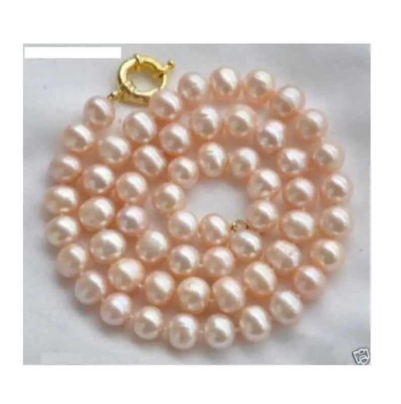 Pink Freshwater Pearl Necklace 18" A++