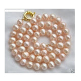 Pink Freshwater Pearl Necklace 18" A++
