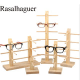 Wooden Eyeglasses Display Stand Holder Shelf for Sunglasses