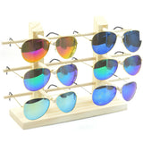 Wooden Eyeglasses Display Stand Holder Shelf for Sunglasses