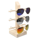 Wooden Eyeglasses Display Stand Holder Shelf for Sunglasses