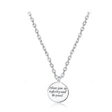 Romantic Couple Lettering Necklace