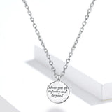 Romantic Couple Lettering Necklace