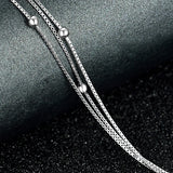 925 Silver Anklet Woman Jewelry 100% 925 Sterling Silver Anklet Summer Style