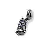 925 Silver Cat Dangle Charm Beads for Bracelets