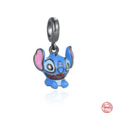 925 Silver Doll Cartoon Pop Charm Beads Bracelet Jewelry Mermaid Pendant