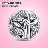925 Silver Sea Shell Dolphin Love Pave Sparkling Beads Charms Bracelet